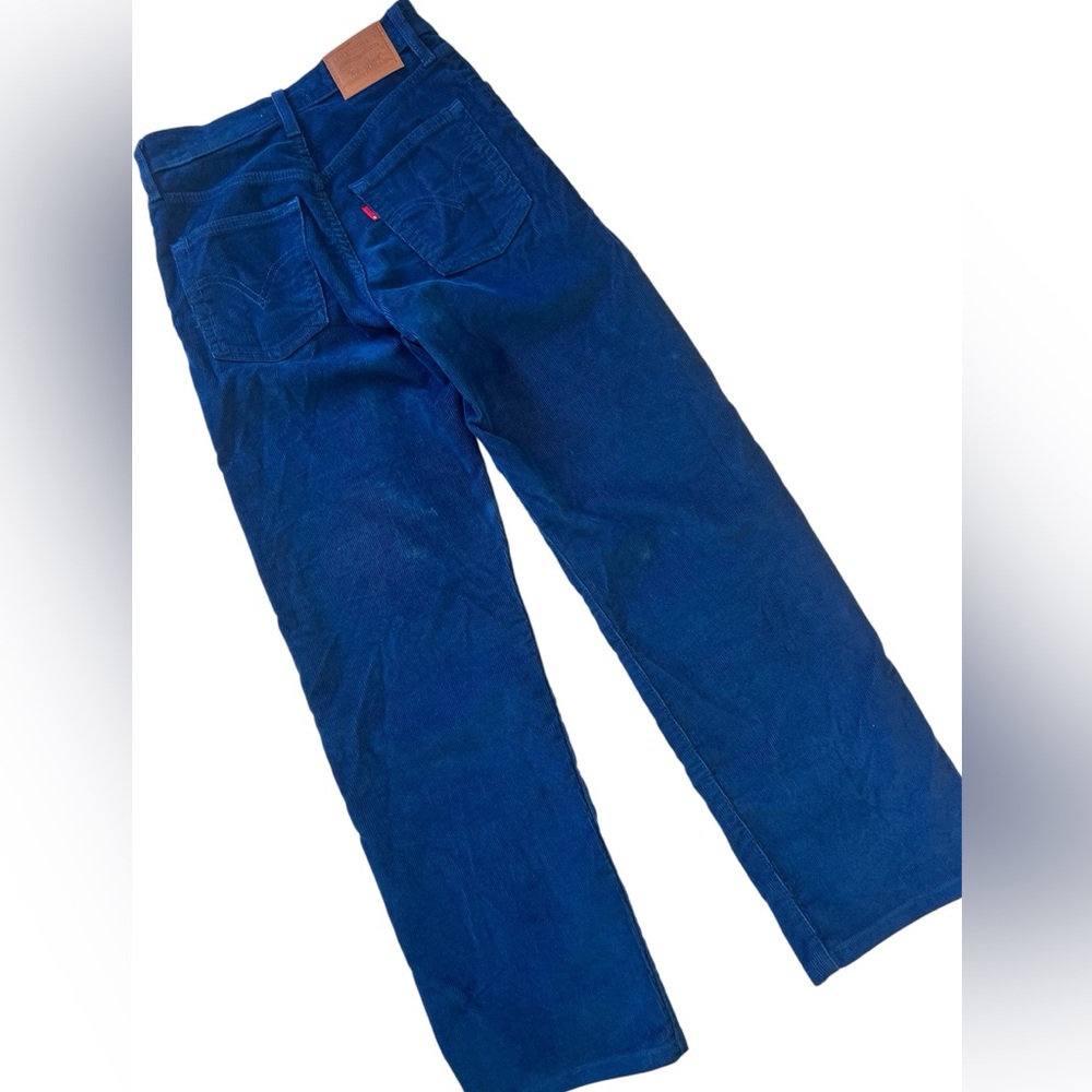 Levi’s Blue Corduroy Ribcage Ankle Straight Leg Cords | Pants | 5-Pocket 25 New
